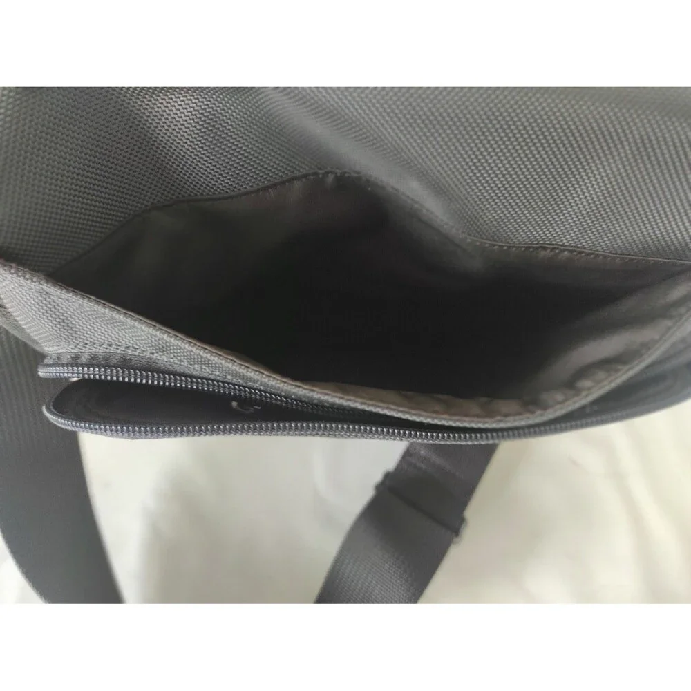 TUMI Alpha Small Flap Crossbody Grey Shoulder Bag Pouch 22105DH 10.5